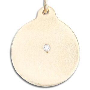 Helen Ficalora Disc Charm with Diamond 14k yellow gold
